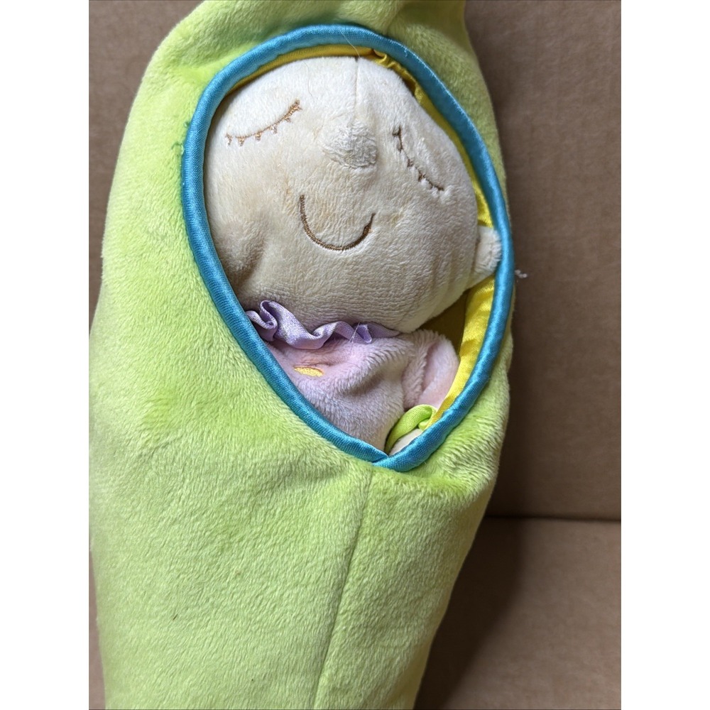 Manhattan Toy Snuggle Pod Sweet Pea First Baby Doll with Cozy Sleep Sack - Picture 2 of 4